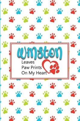 Book cover for Winston Leaves Paw Prints on My Heart