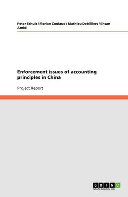 Book cover for Enforcement issues of accounting principles in China