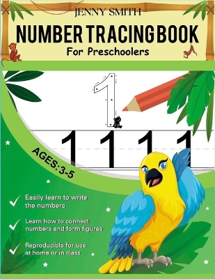 Book cover for Number Tracing book for Preschoolers