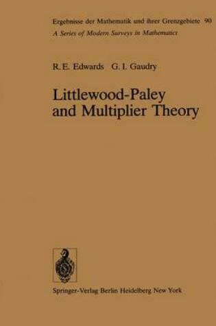 Cover of Littlewood-Paley and Multiplier Theory