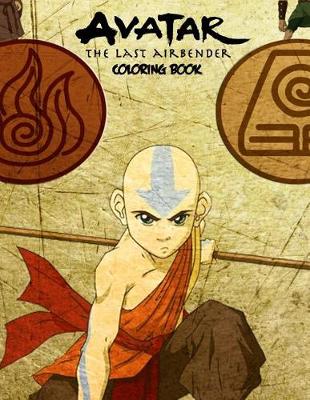 Book cover for Avatar the Last Airbender Coloring Book