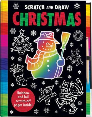 Book cover for Scratch and Draw Christmas - Scratch Art Activity Book