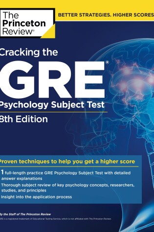 Cover of Cracking the GRE Psychology Subject Test, 8th Edition