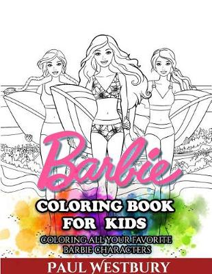 Book cover for Barbie Coloring Book for Kids