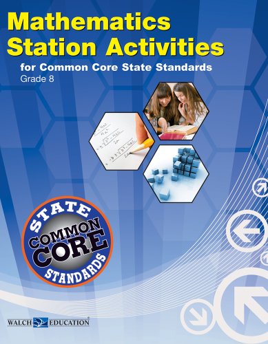 Book cover for Station Activities for Common Core Middle School Math Series