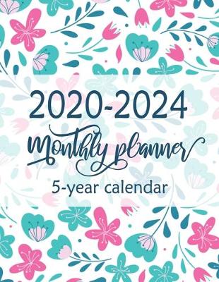 Book cover for 2020-2024 Monthly 5-Year Calendar Planner