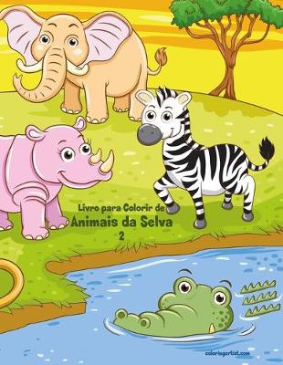 Cover of Livro para Colorir de Animais da Selva 2