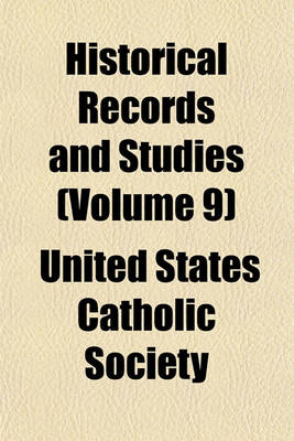 Book cover for Historical Records and Studies (Volume 9)