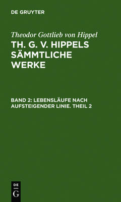 Book cover for Lebenslaufe Nach Aufsteigender Linie. Theil 2