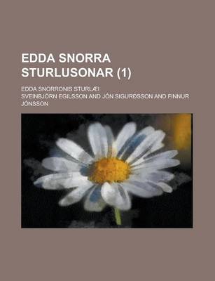 Book cover for Edda Snorra Sturlusonar; Edda Snorronis Sturlaei Volume 1