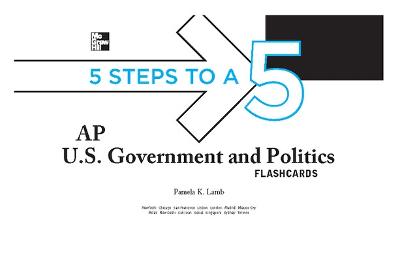 Cover of 5 Steps to a 5 AP U.S. Government and Politics Flashcards