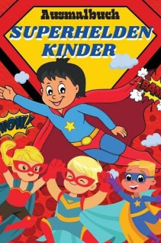 Cover of Ausmalbuch Superhelden Kinder