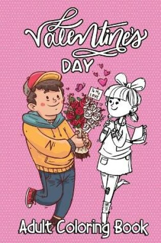 Cover of Valentine's Day Adult Coloring Book