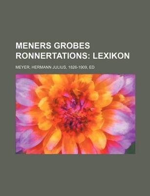 Book cover for Meners Grobes Ronnertations