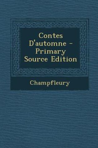 Cover of Contes D'Automne