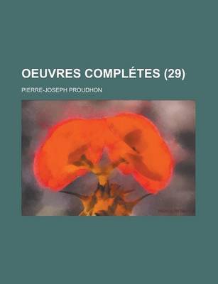 Book cover for Oeuvres Completes (29)