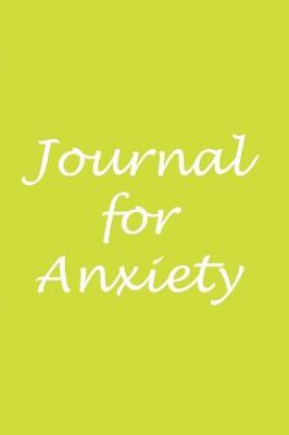 Book cover for Journal for anxiety