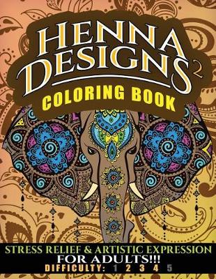 Book cover for Henna Designs 2 Coloring Book
