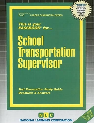 Book cover for School Transportation Supervisor