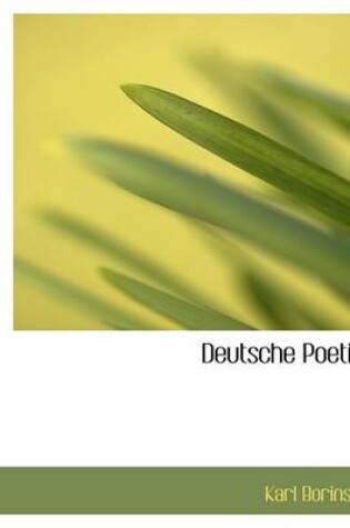 Cover of Deutsche Poetik