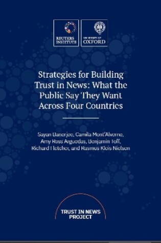 Cover of Strategies for Building Trust in News
