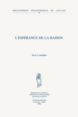 Book cover for L'esperance De La Raison