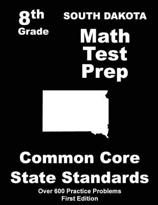 Book cover for South Dakota 8th Grade Math Test Prep