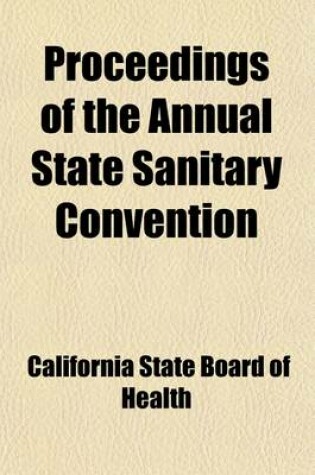 Cover of Proceedings of the State Sanitary Convention