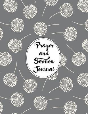 Cover of Prayer and Sermon Journal Notebook Dandelions Pattern 1