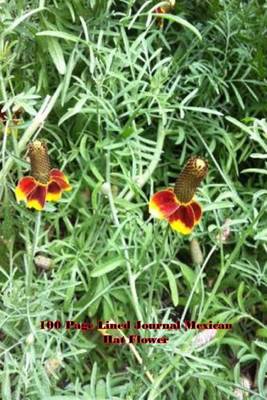 Book cover for 100 Page Lined Journal Mexican Hat Flower