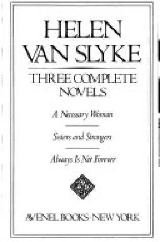 Cover of Helen Van Slyke