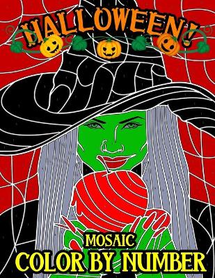 Book cover for Halloween Mosaic Color By Number