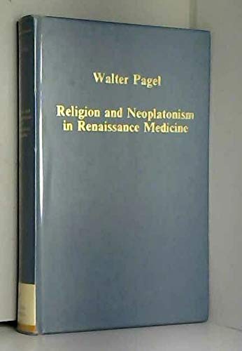 Book cover for Religion and Neoplatonism in Renaissance Medicine