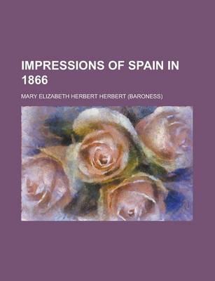 Book cover for Impressions of Spain in 1866