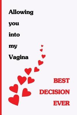 Book cover for Allowing You Into My Vagina. Best Decision Ever