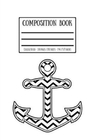 Cover of Zig-Zag Nautical Anchor Composition Book