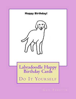 Book cover for Labradoodle Happy Birthday Cards