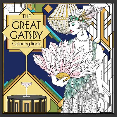 Book cover for The Great Gatsby Coloring Book
