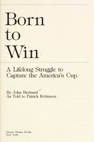 Cover of Born to Win