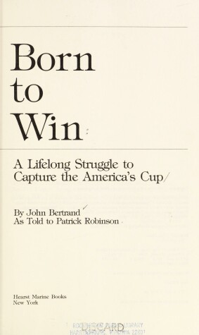 Book cover for Born to Win