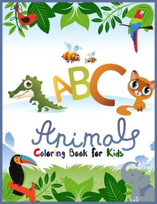 Book cover for ABC Animals Coloring Book