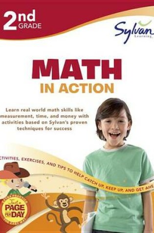 Cover of Second Grade Math In Action (Sylvan Workbooks)