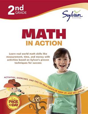 Book cover for Second Grade Math In Action (Sylvan Workbooks)