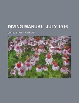 Book cover for Diving Manual, July 1916