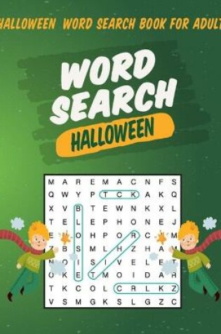 Cover of Halloween Word Search Book For Adults