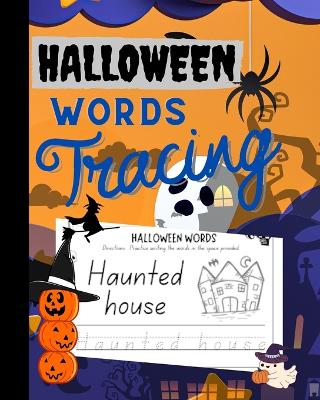 Book cover for Halloween Words Tracing Workbook