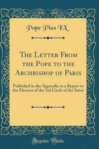 Cover of The Letter from the Pope to the Archbishop of Paris