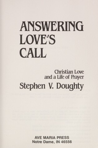 Cover of Answering Love's Call