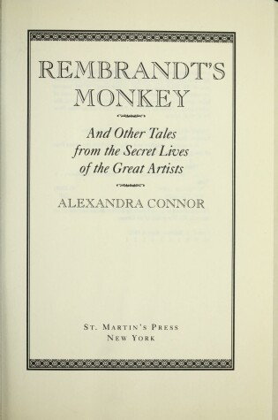 Cover of Rembrandt's Monkey