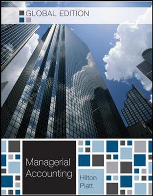 Book cover for MANAGERIAL ACCOUNTING GLOBAL EDITION W/CONNECT PLUS PACKAGE